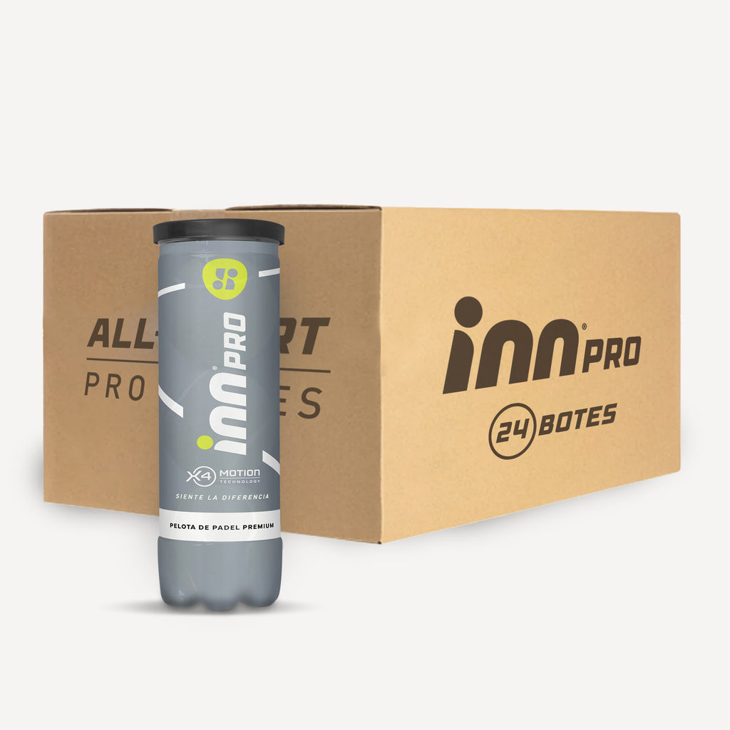 Caja con 72 Pelotas de Padel (24 Botes) INN PRO